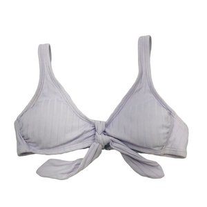 Xhilaration Womens Size XS Removable Pads Knot Front Bikini Swim Top Purple NWOT